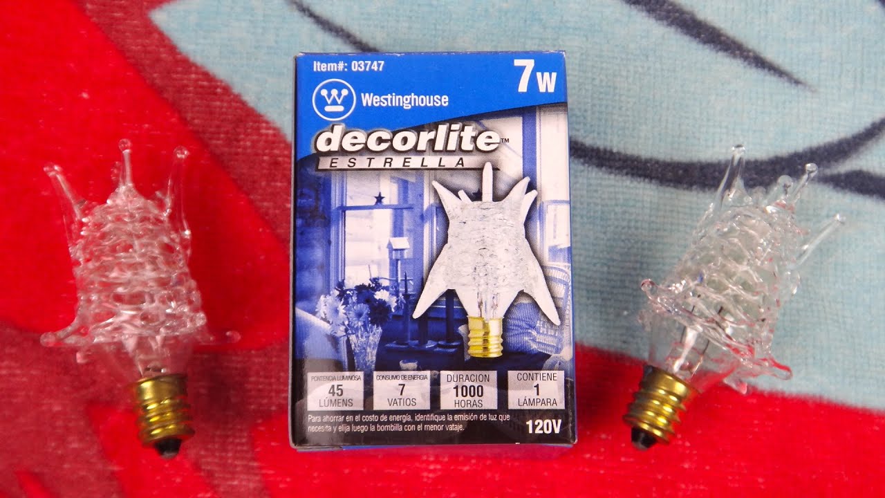Westinghouse Decorlite Star 7watt Incandescent Light Bulbs