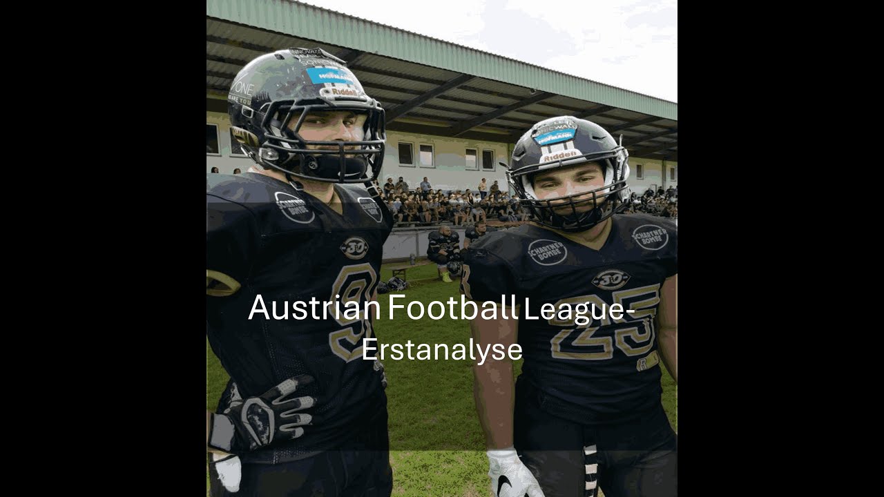 Austrian Football League Erstanalyse