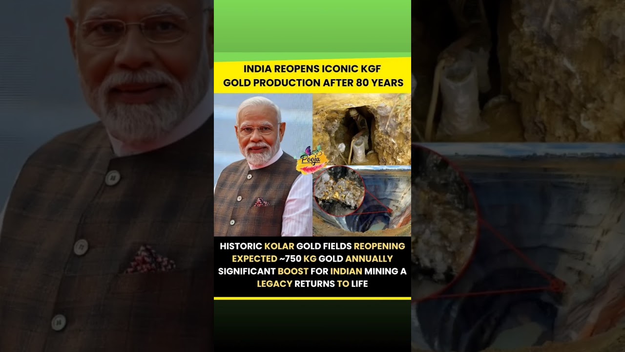 INDIA REOPENS ICONIC KGFGOLD PRODUCTION AFTER 80 YEARS