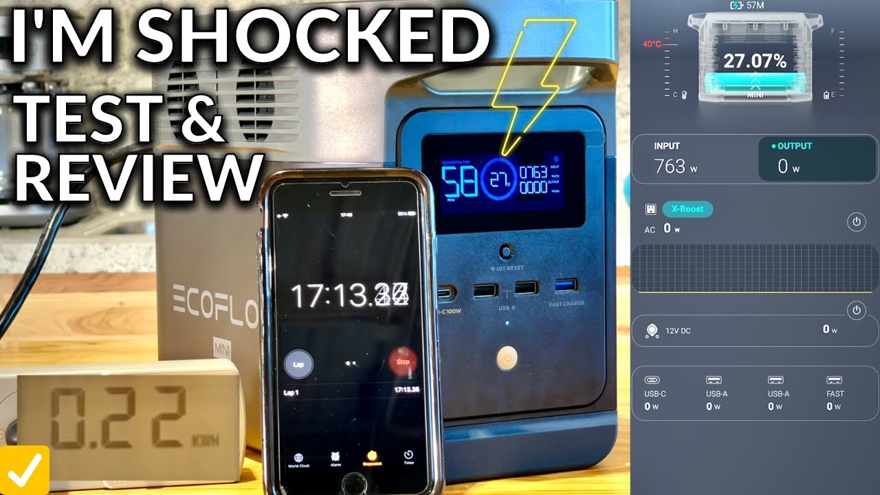 🔋1400 watt EcoFlow Delta Mini Test & Review // Portable Power Station