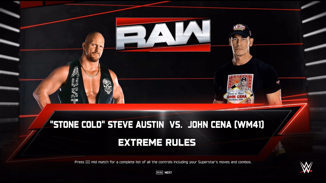 Stone Cold Steve Austin vs John Cena - WWE 2K25 Gameplay