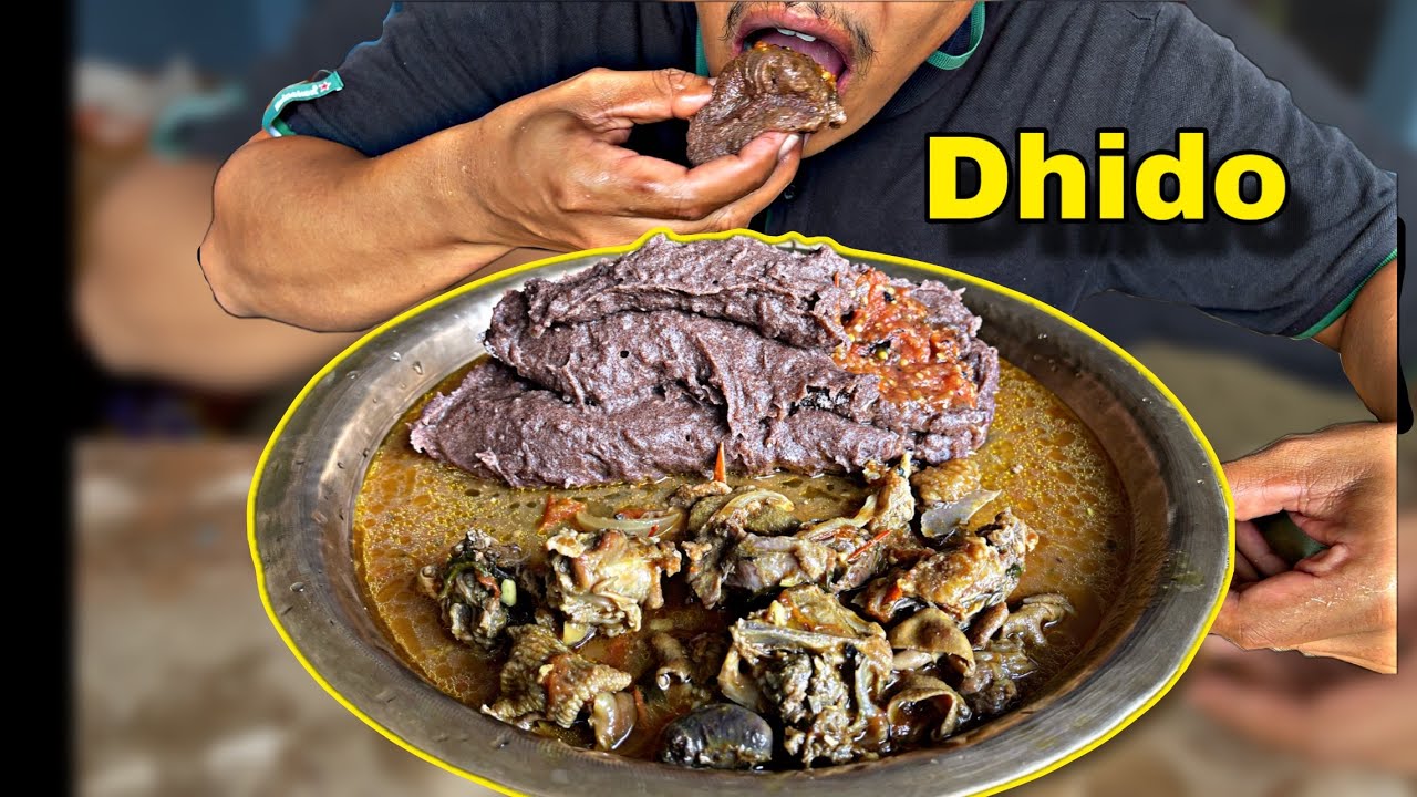 Dhido with chicken curry | BIG BITE