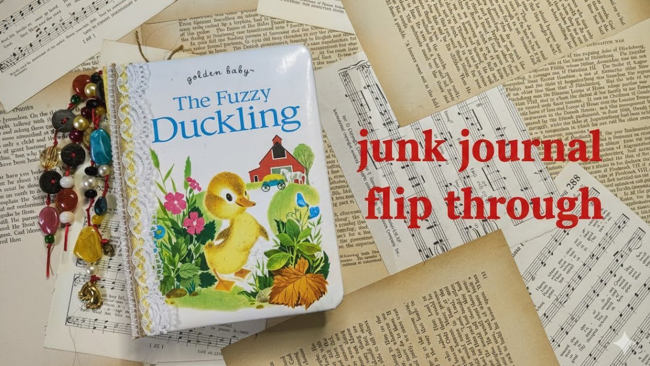 The Fuzzy Duckling - Junk Journal Flip through 