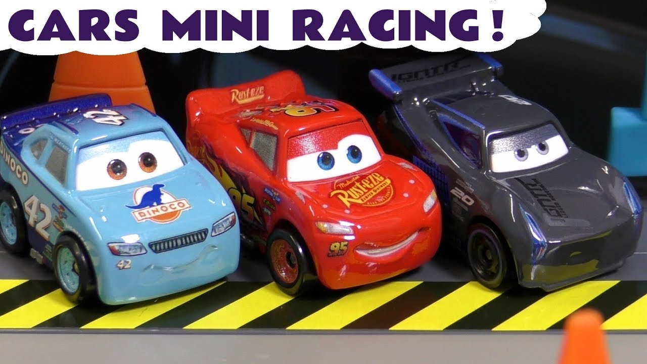 Cars Toys McQueen Mini Racing Florida 500 with the funny Funlings