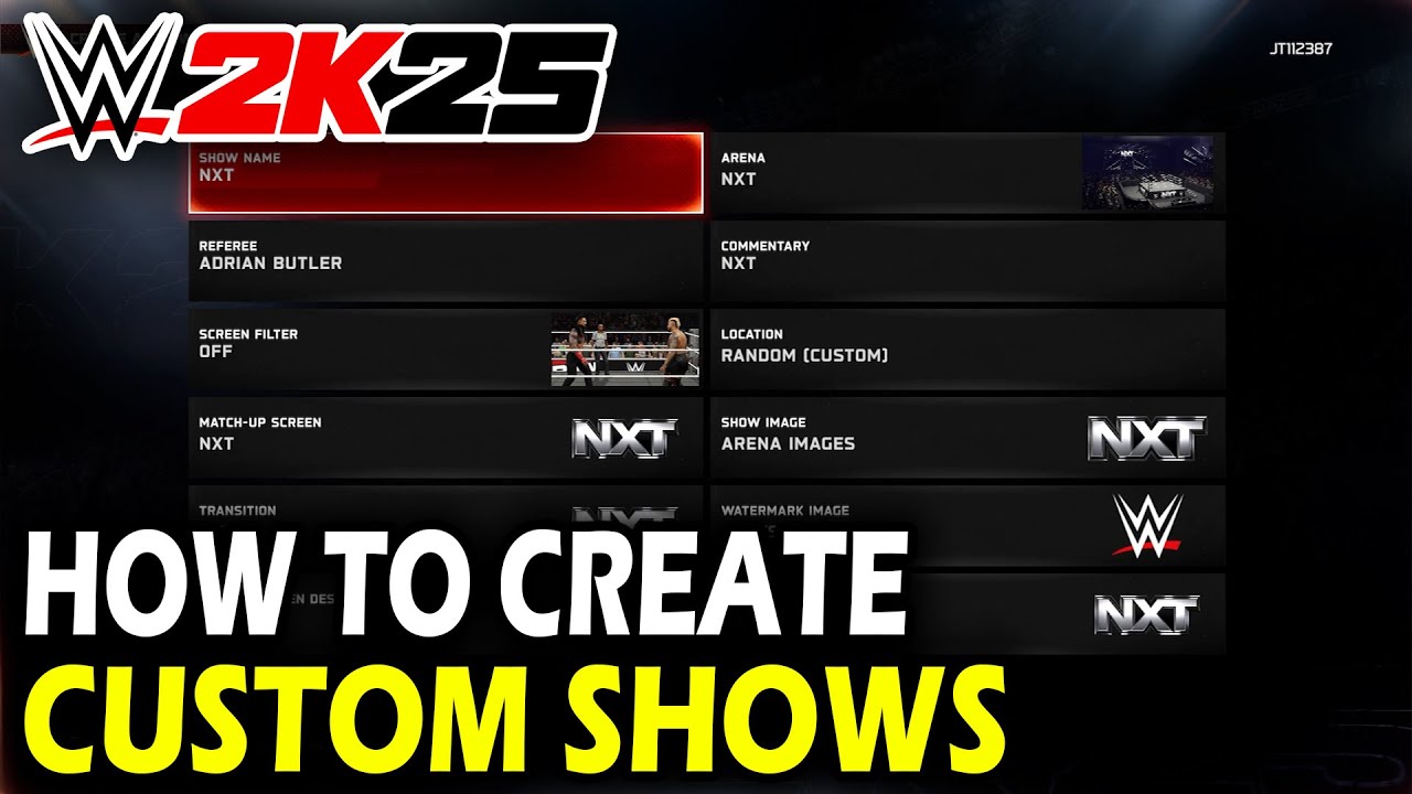 Как создать собственное шоу в WWE 2k25