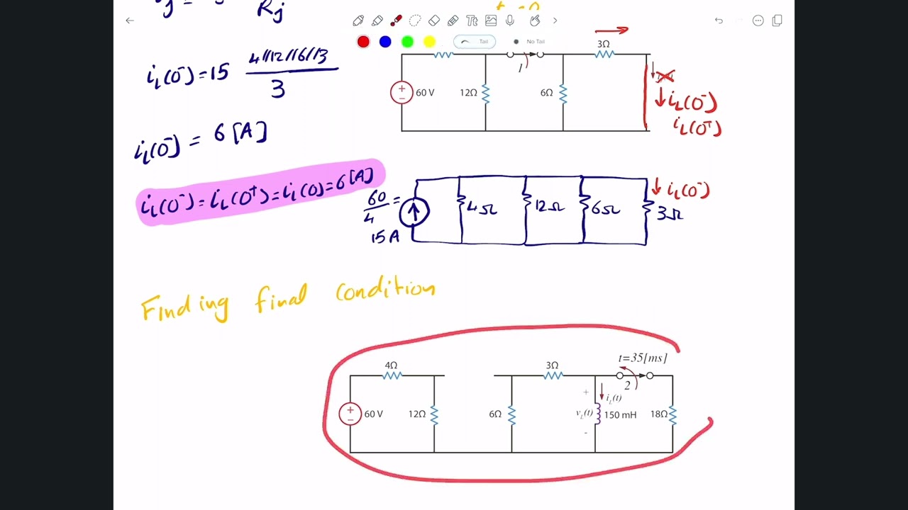 M10 - 14 - First-Order Transient Circuits: Sequential Switching Example 8