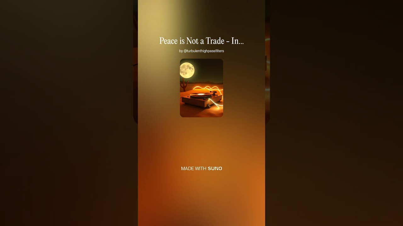 Peace is Not a Trade 2 - Instrumental #AI​ #Song​ by #Suno​ #music​ #newmusic​