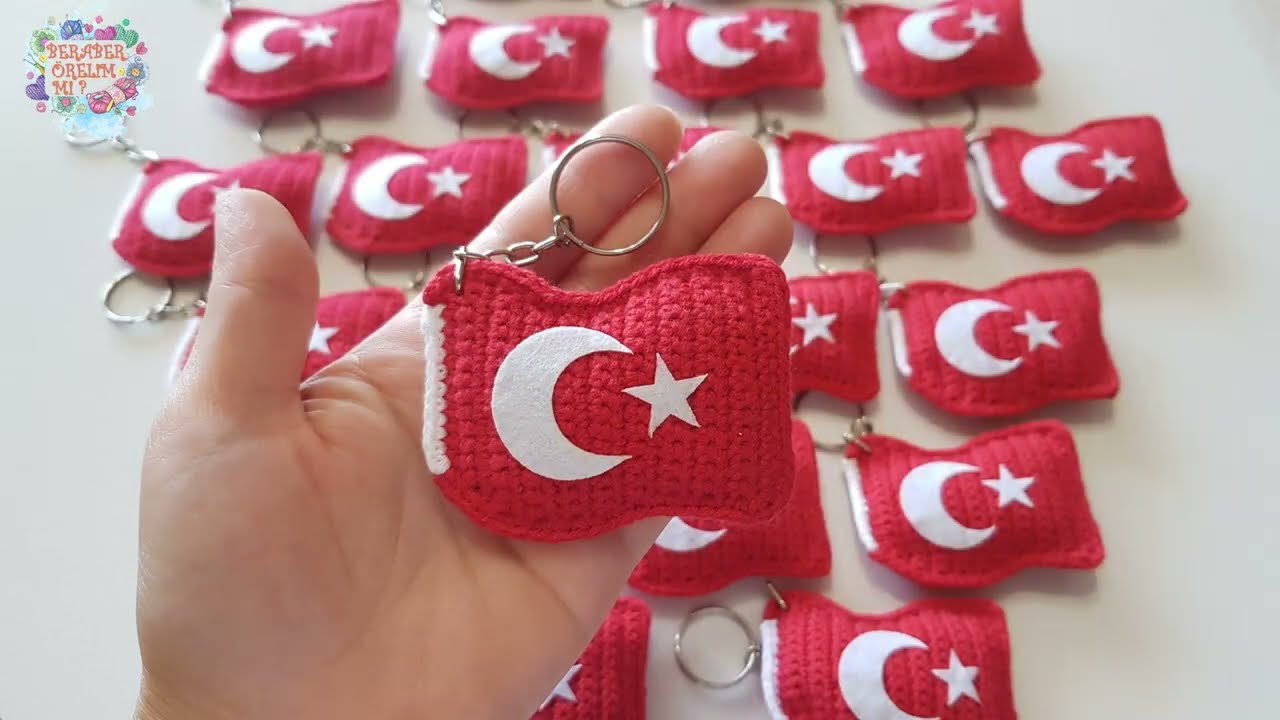 Ay Yıldızım 🇹🇷 Türk Bayrağım 🇹🇷 Anahtarlık Yapılışı