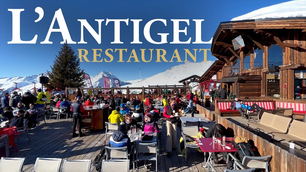 L'Antigel Restaurant 🍽 😋 La Rosi&egrave;re ski resort (4K)