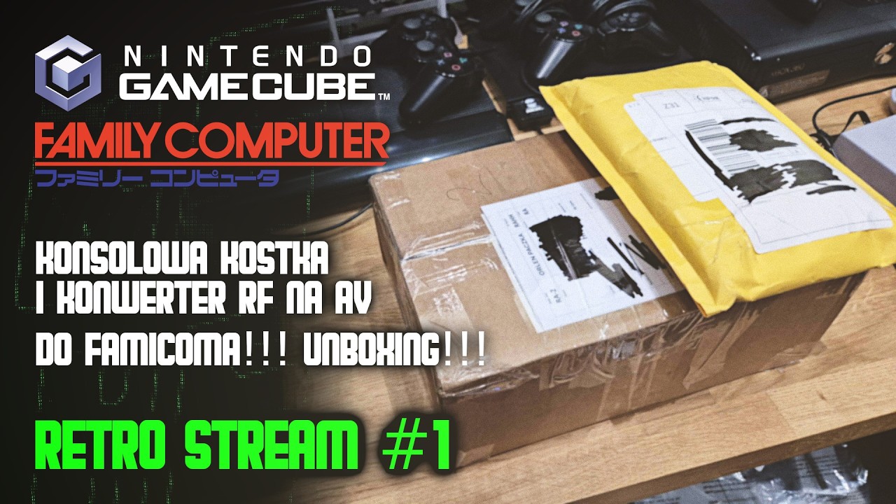 🔴LIVE GameCube & Famicom #1 Unboxing RF TO AV oraz GrajKostki!