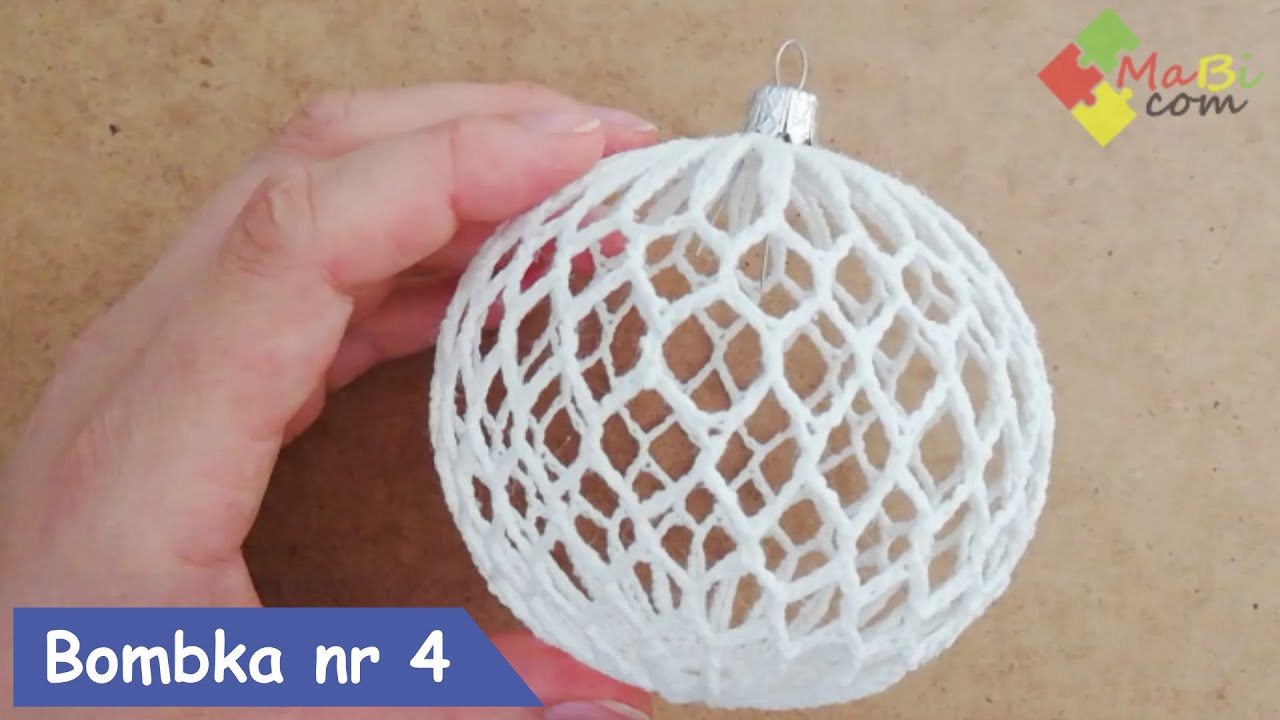 Szydełkowa bombka nr 4/Crochet Christmas ball No 4