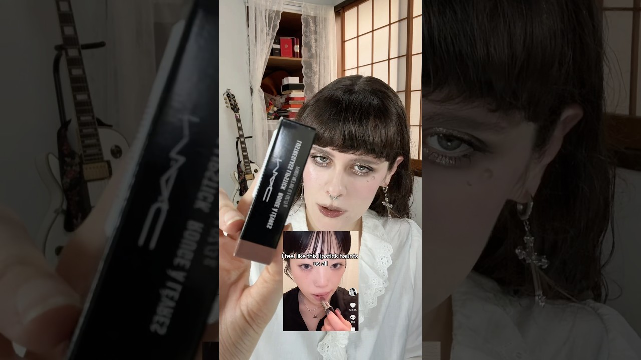 finally trying the viral shade alone time from mac cosmetics! ! #jbeauty #maccosmetics #gothmakeup