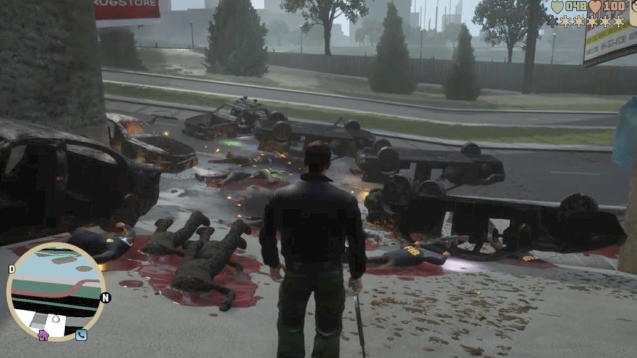 【GTA3リマスター】隠れ家の前で警察と戦ってみた