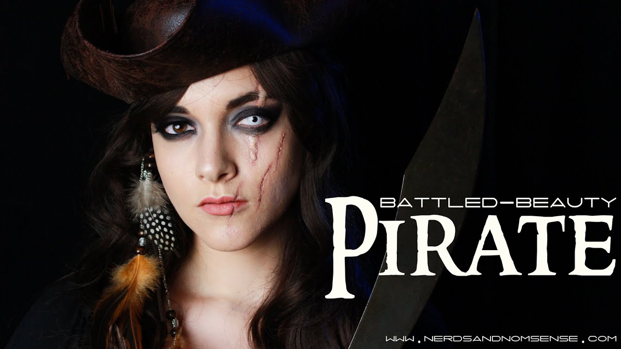 Battled-Beauty Pirate | Halloween Makeup Tutorial by jaeCHAOS for Nerds and Nomsense