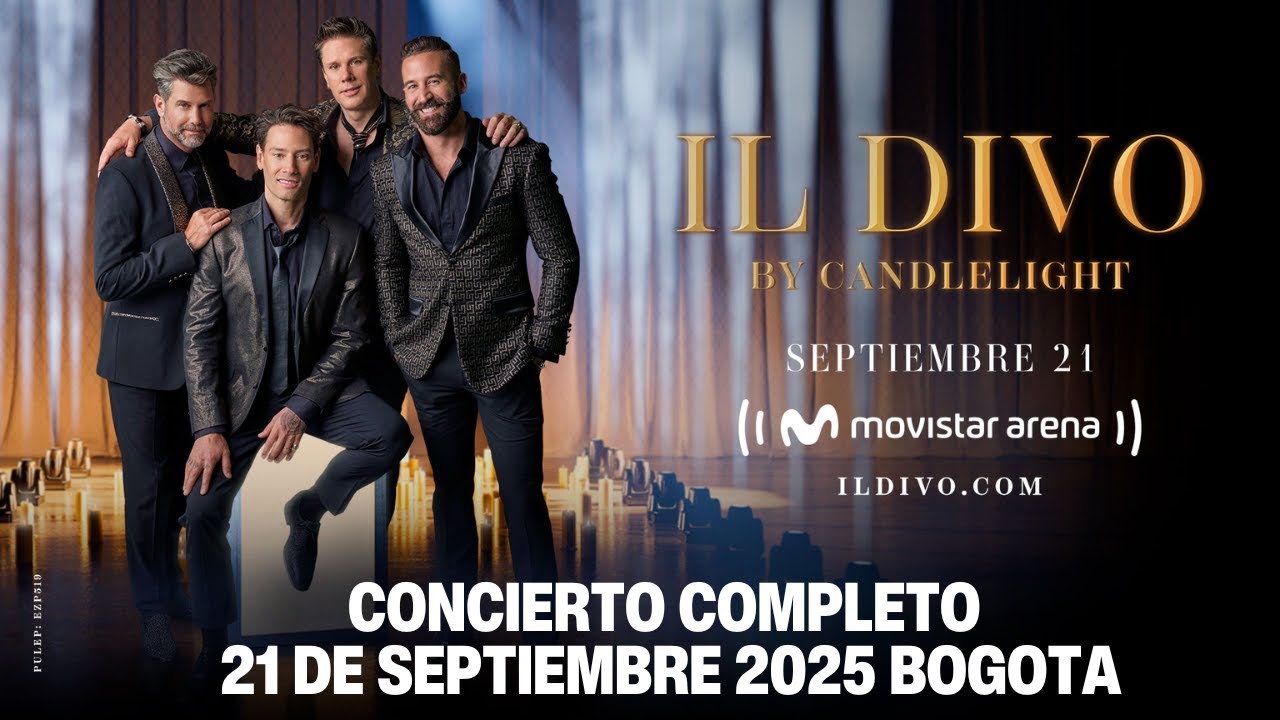 ✨ Il Divo Candlelight en Bogotá🎤| Concierto completo a la luz de las velas Movistar Arena 21-Sept-25