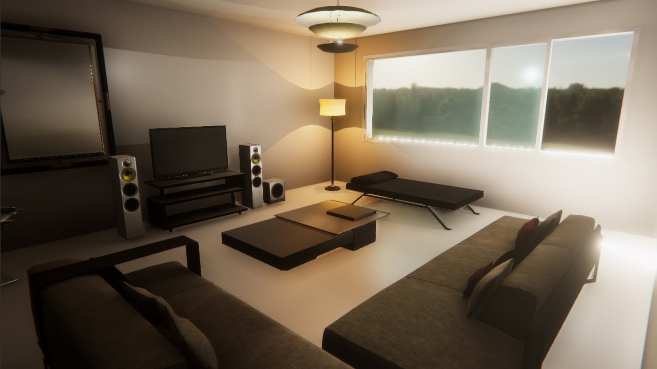 Iluminação de interior na Unity 2019 com HDRP