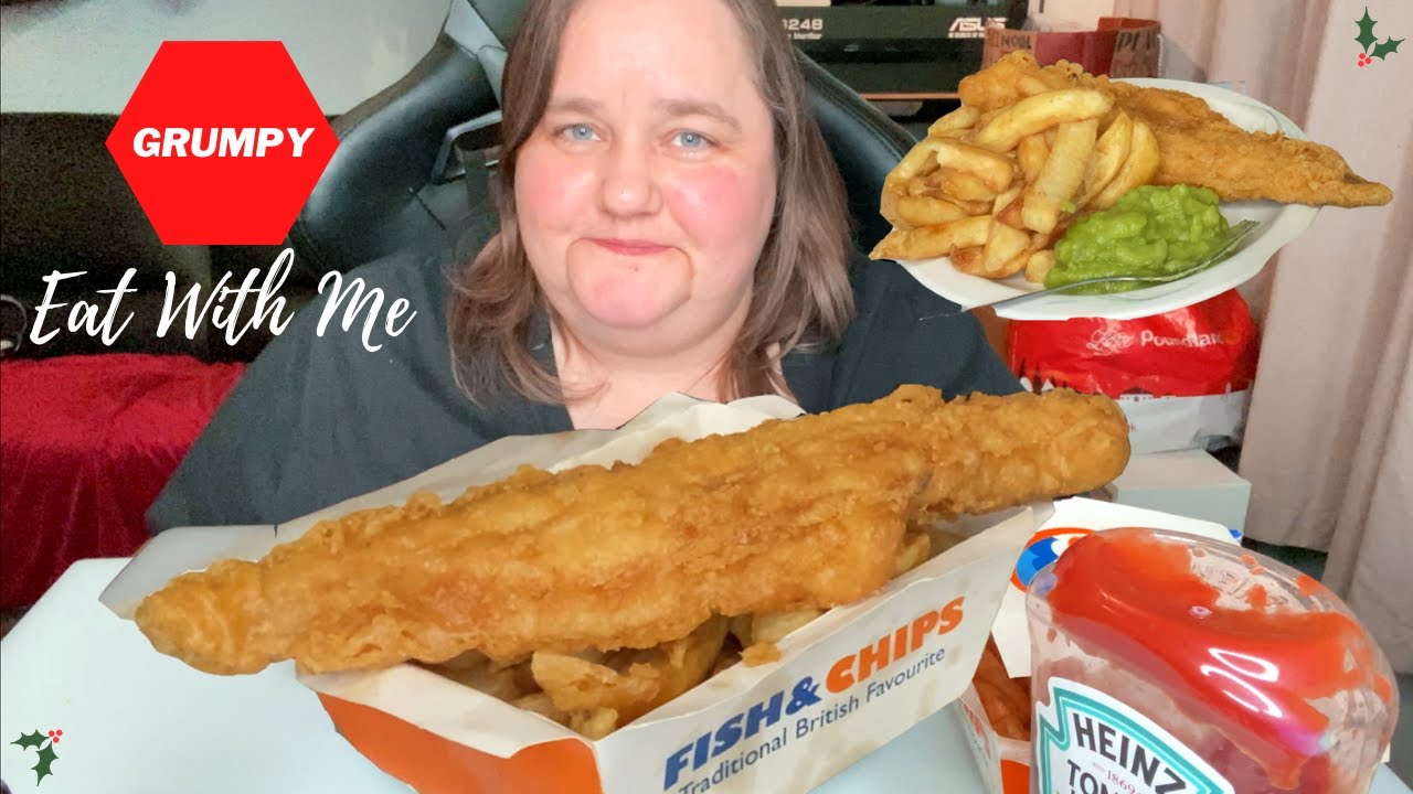 Traditional British Fish and Chips MUKBANG | British Food | EAT WITH ME