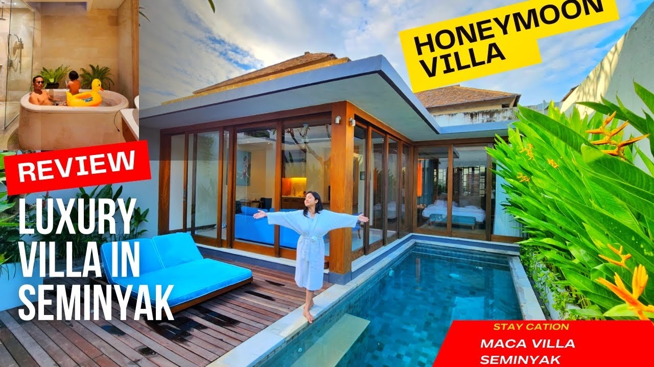 REVIEW VILLA MURAH PRIVATE POOL DI SEMINYAK BALI | MACA VILLA & SPA HONEYMOON DI BALI | VILLA MURAH