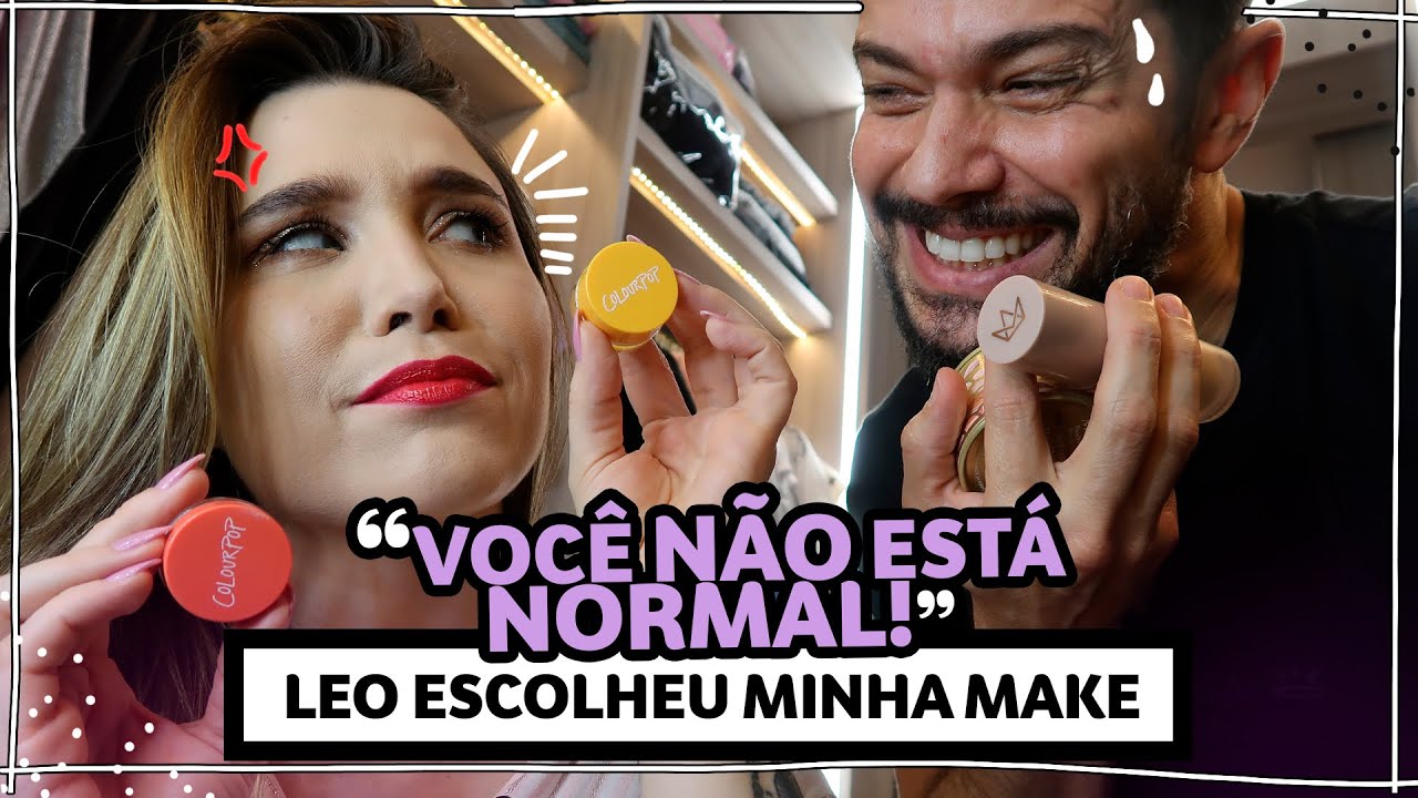 Meu MARIDO ESCOLHEU MINHA MAKE | Lu Ferreira | Chata de Galocha