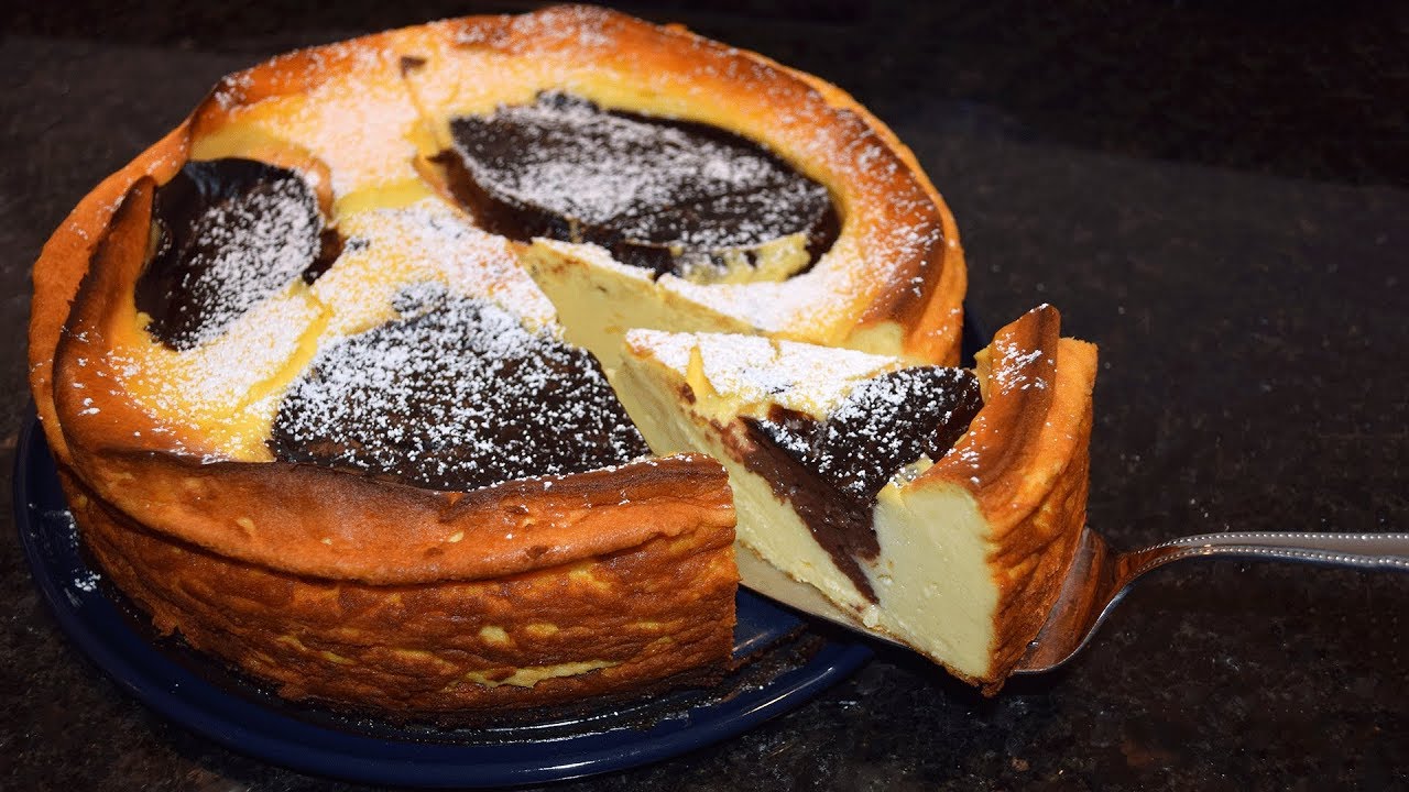 Kuhflecken-Käsekuchen ohne Boden backen