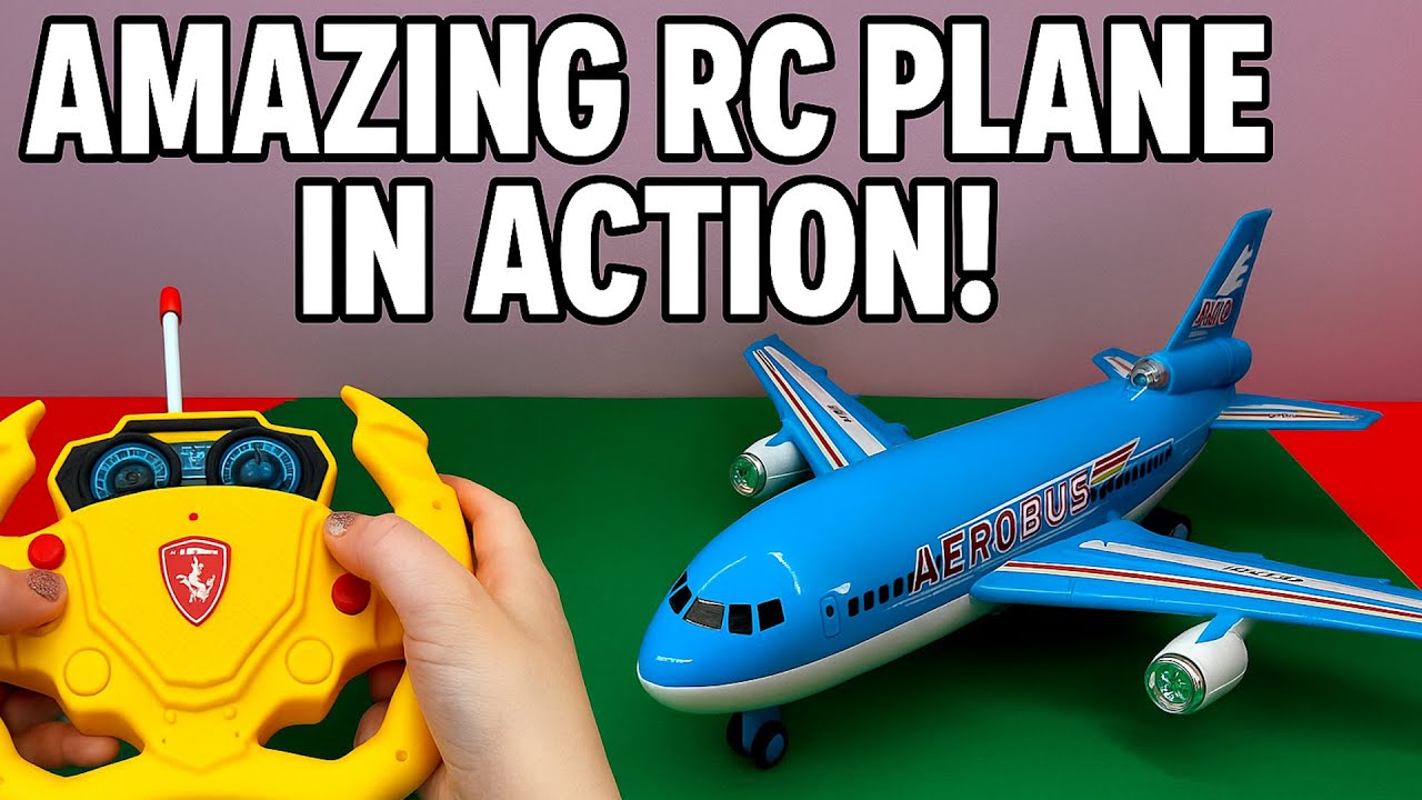 ✈️ CRAZY RC Plane A380 with Lights & Sounds! (Remote Control Airplane Fun)