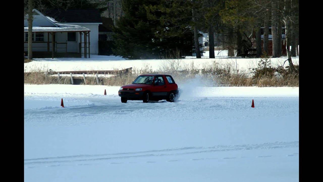Monkeywrench Racing Turbo RAV4 Ross Lake SCCA Ice Race Finish...
