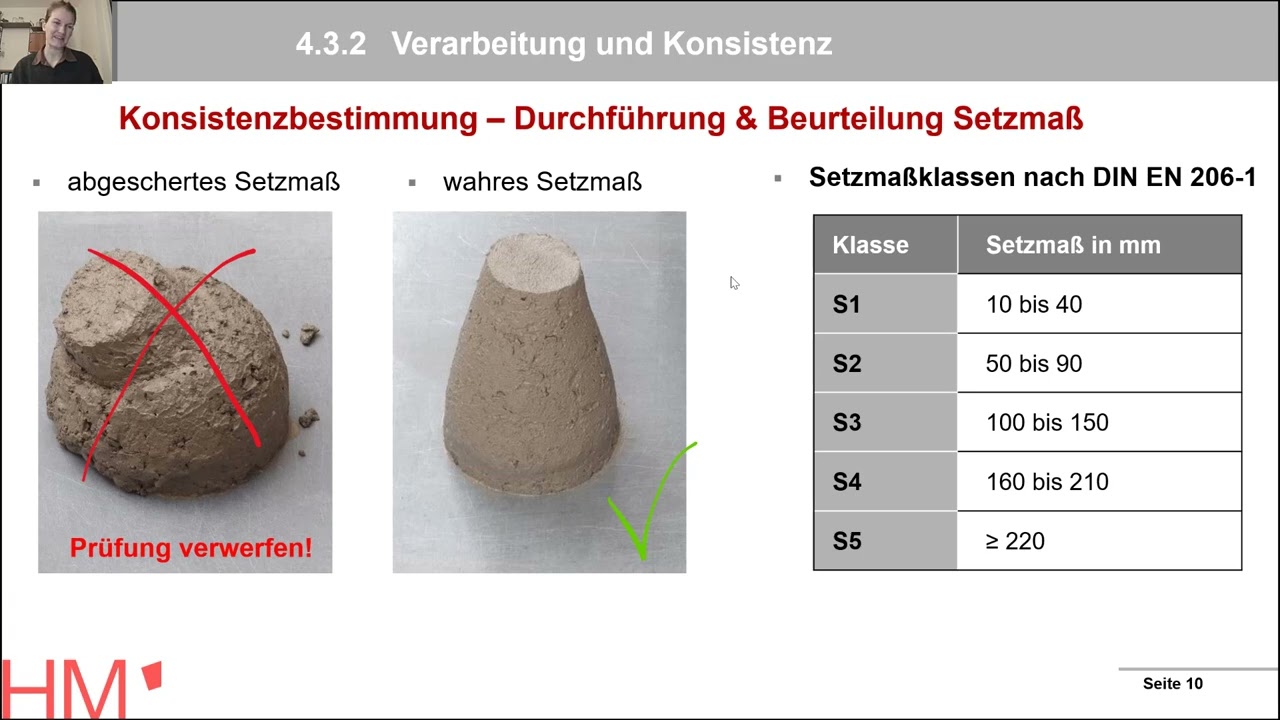 MiBa-S: 04 Beton - 3 Frischbeton, hier: Konsistenz