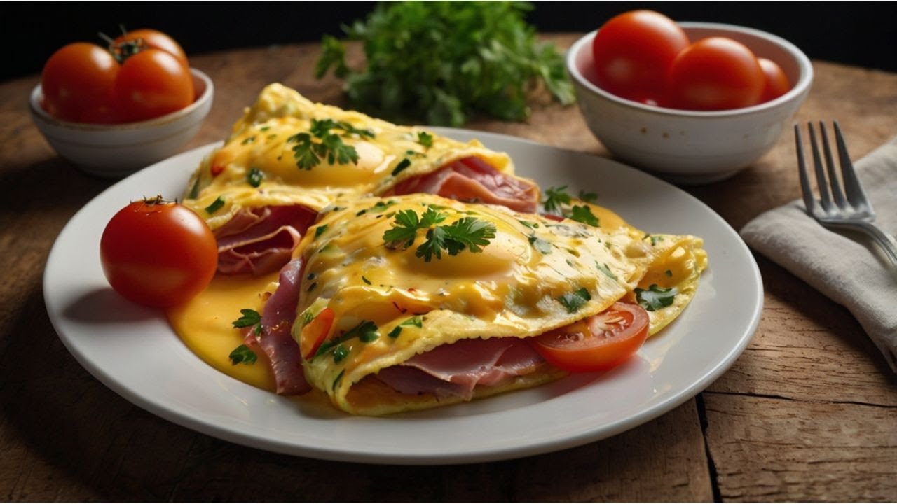 2 Easy Omelette Recipes in One Video | Tuna Omelette & Ham Tomato Cheese Omelette 🍳🧀🍅