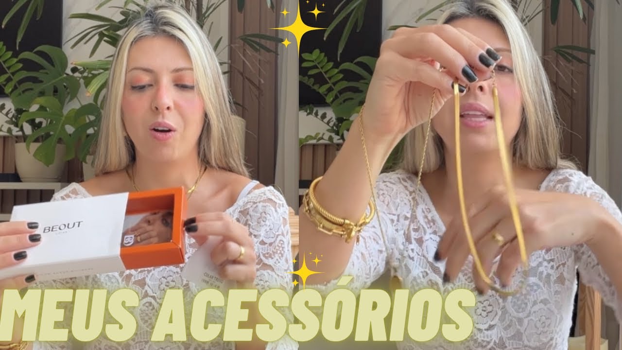 Tour pelos meus acessórios✨Como estão minhas Joias BEOUT depois de 6 meses? 🤔 