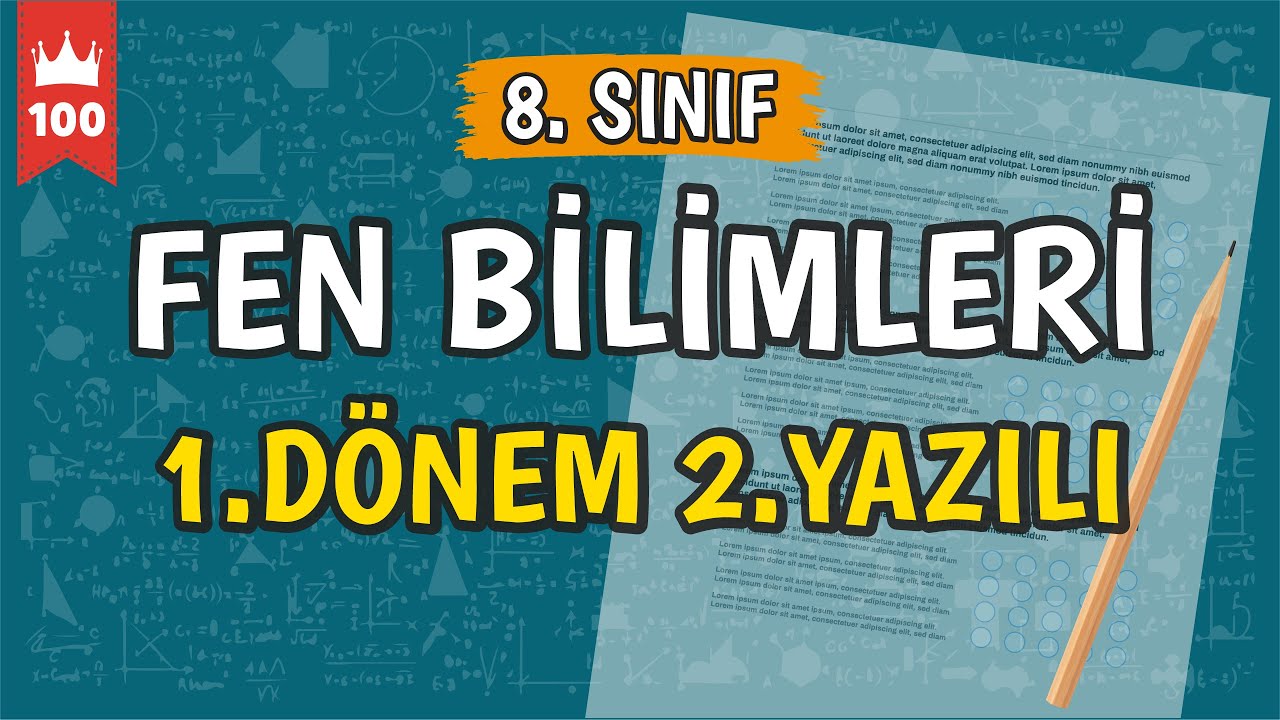 8. Sınıf Fen Bilimleri 1.Dönem 2.Yazılı #2026