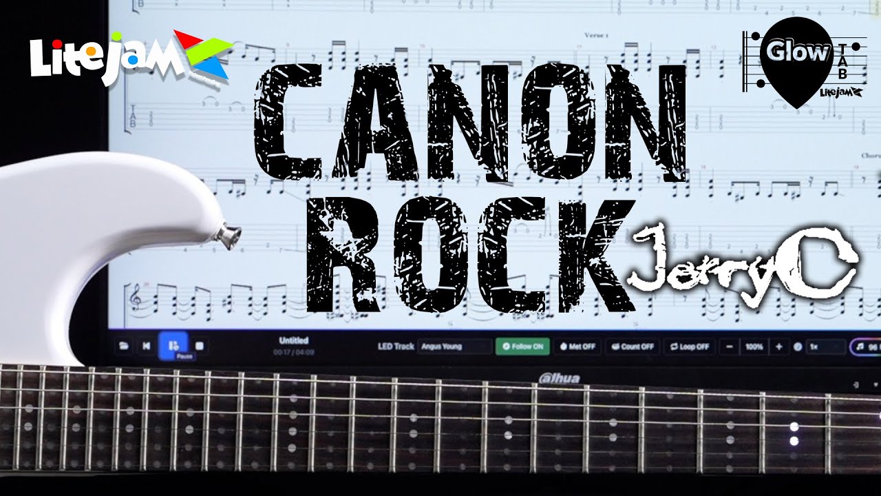 GlowTab EP.08: jerry c -canon rock| Litejam LED Guitar Tab