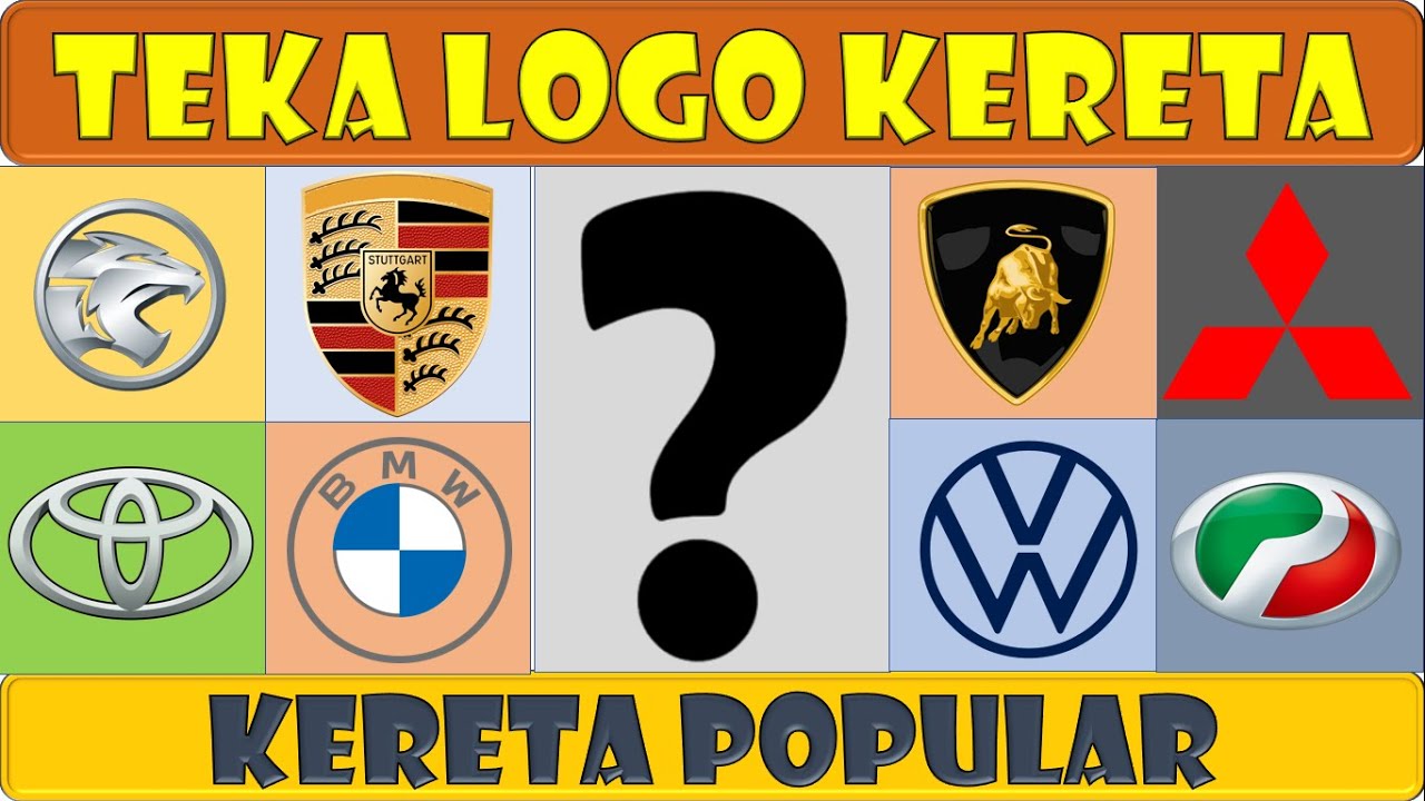 9) KUIZ TEKA LOGO DAN LAMBANG KERETA DI DUNIA. AGAK SUSAH KUIZ KALI INI.