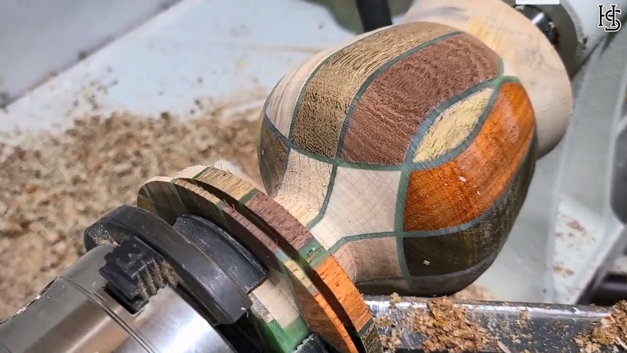 Woodturning - Beautiful Piece From Square Wooden Rods