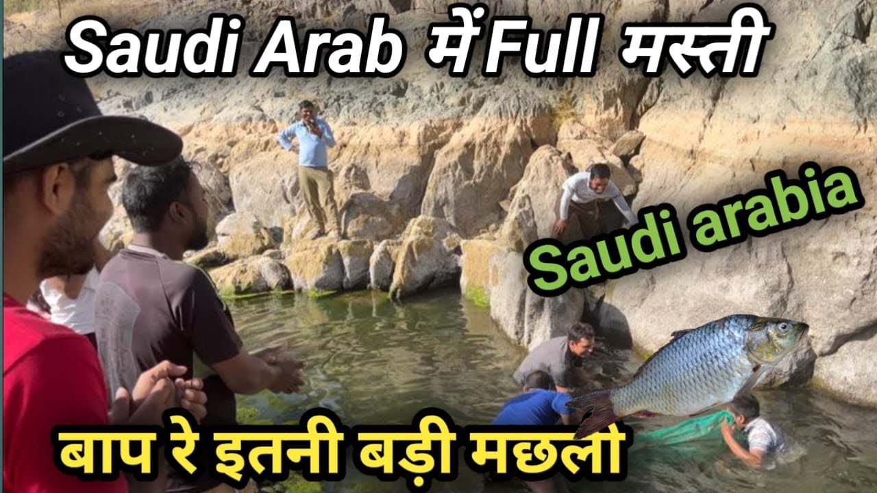 बाप रे इतनी बड़ी मछली Saudi Arab  Fishing Vlog || सऊदी अरब में इतनी सारी मछली पकड़ी Full मस्ती Vlog