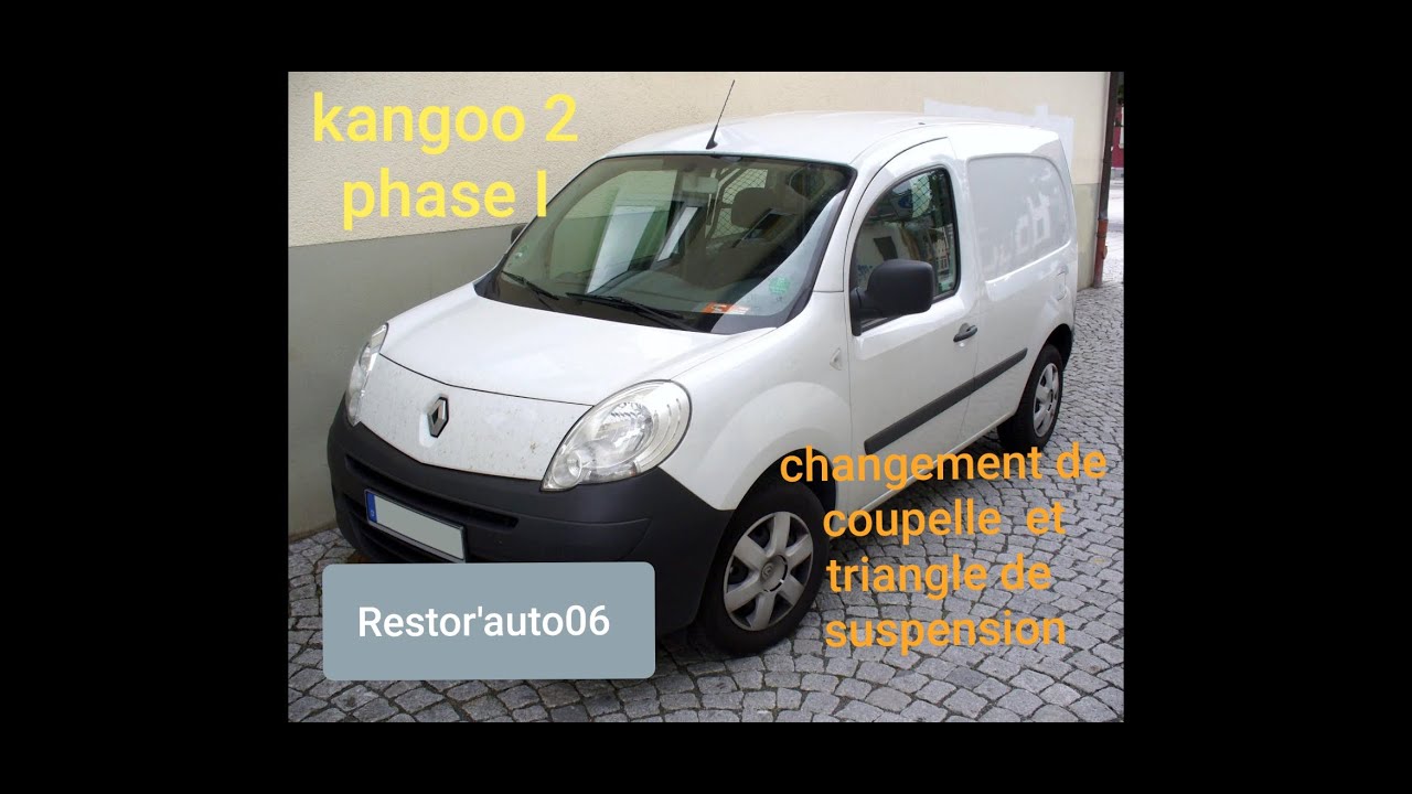 -- Kangoo 2 phase 1-- Changement coupelle et triangle de suspension --- #8