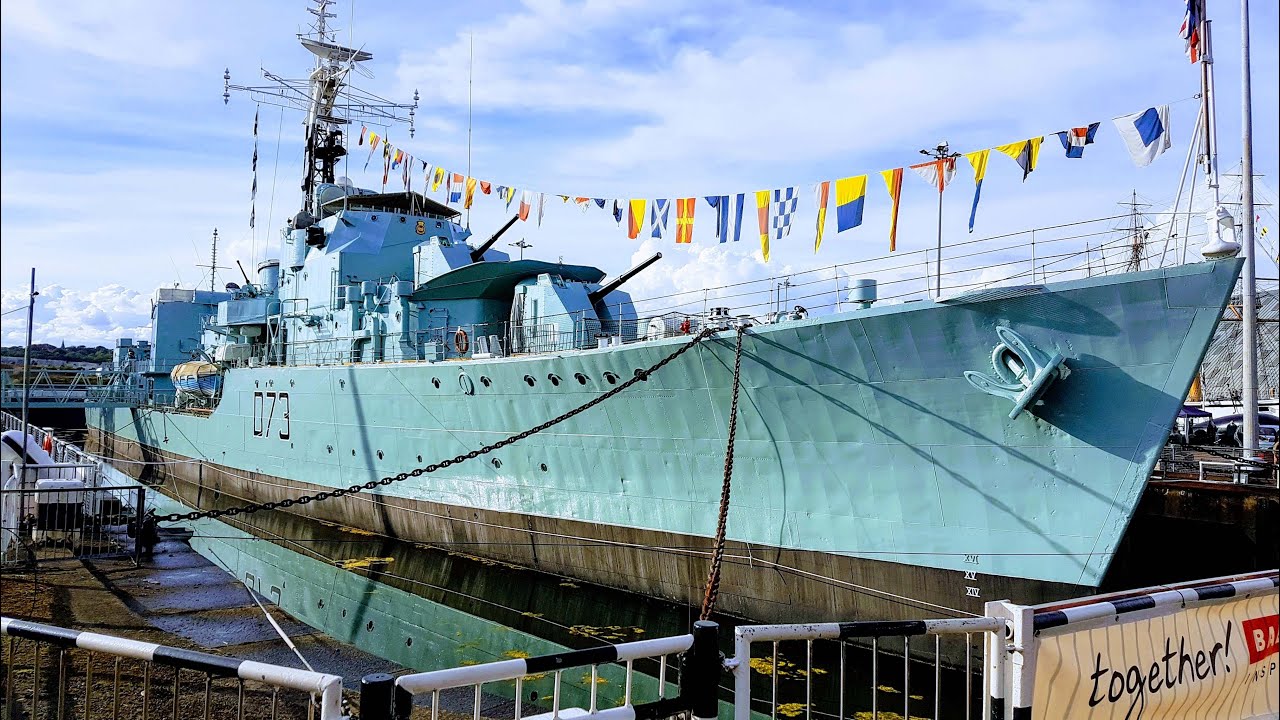 HMS Cavalier at the Historic Dockyard Chatham. Kent.
