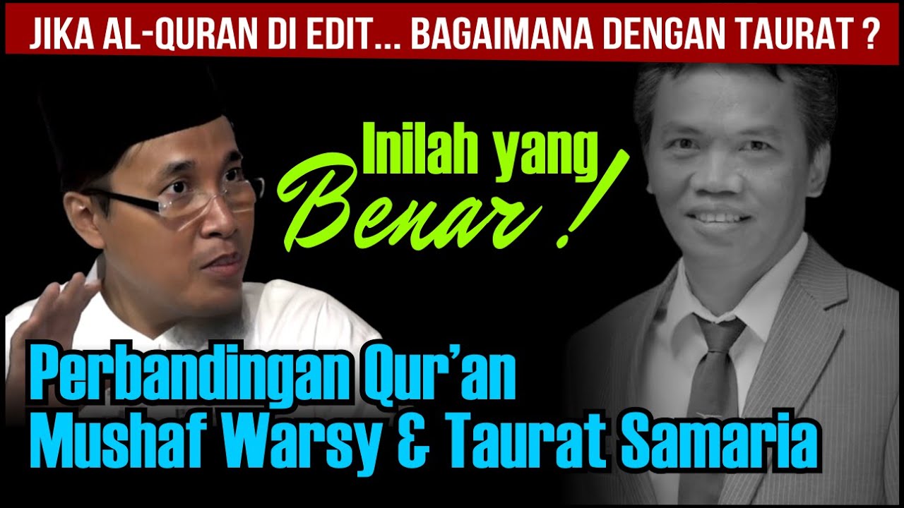 Perbandingan Qur'an Warsy dan Taurat Samaria