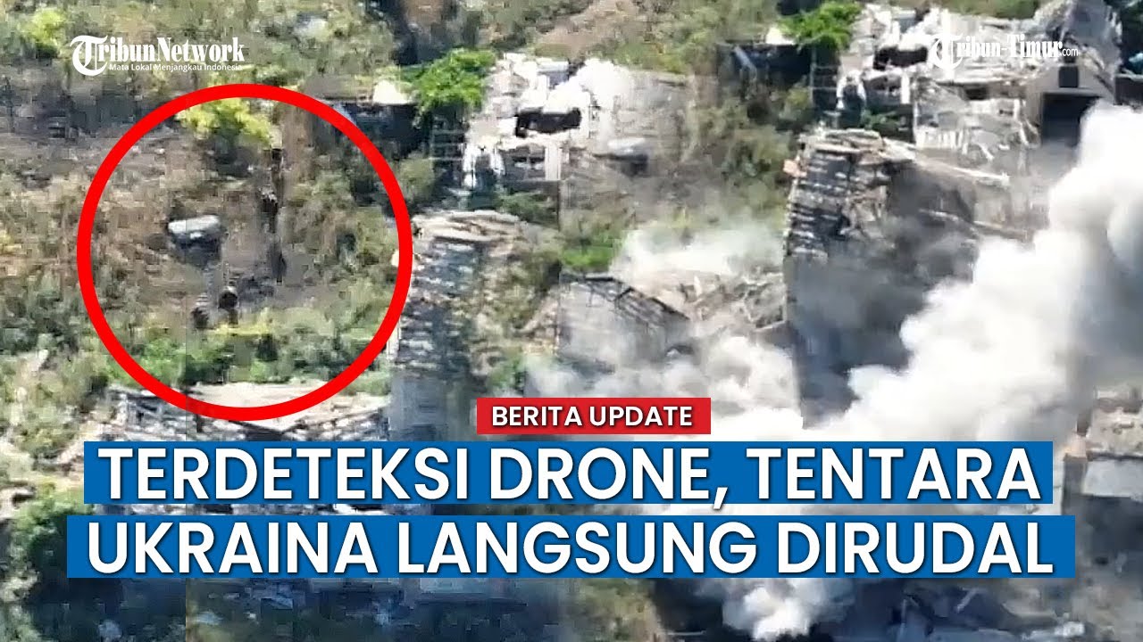 Ketahuan Sembunyi di Dalam Rumah Warga, Pasukan Ukraina Dibom dari Udara