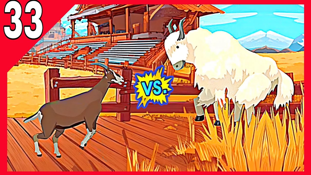 Goat vs Yak | Small Horns vs Giant Power Showdown 🐐⚔️🐂