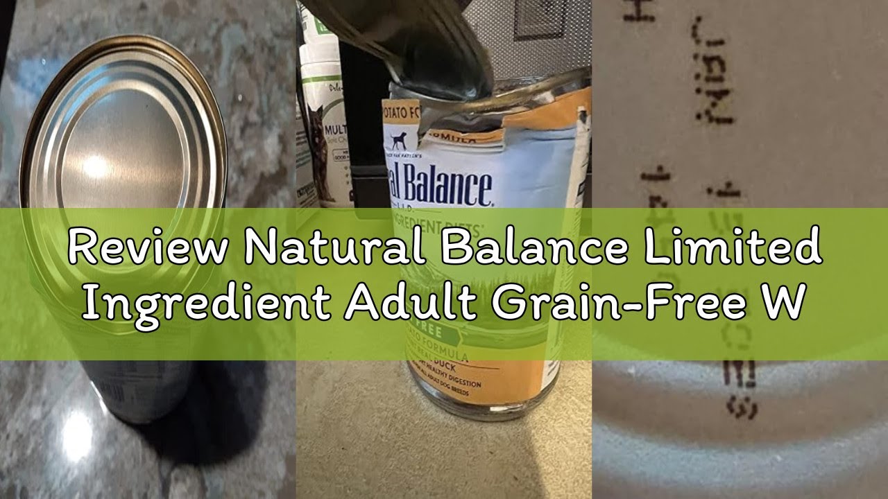 Review Natural Balance Limited Ingredient Adult Grain-Free Wet Canned Dog Food, Sweet Potato & Salmo