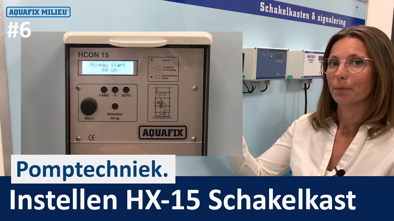 Aquafix HX15 uitleg werking schakelkast enkelpomp