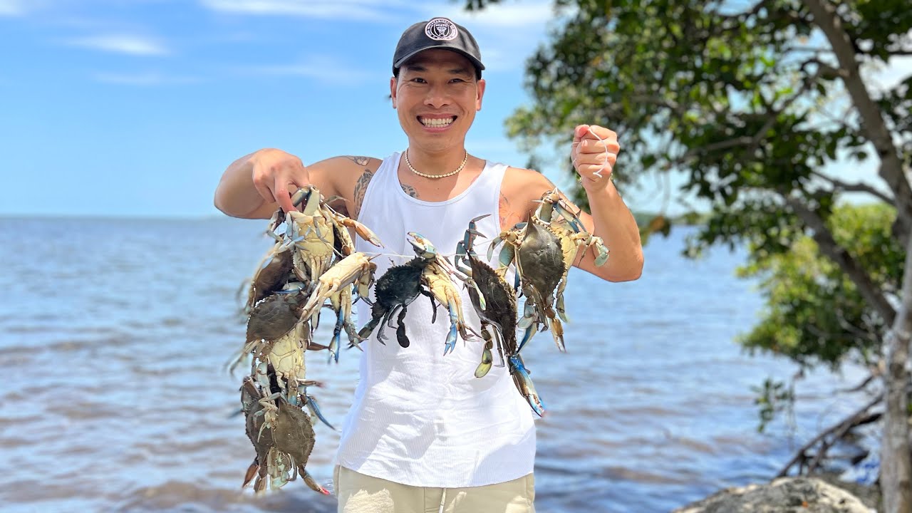Có Ai Câu CUA BIỂN Kiểu Nầy Chưa? | Homestead Bayfront Park | LuuLinh TV