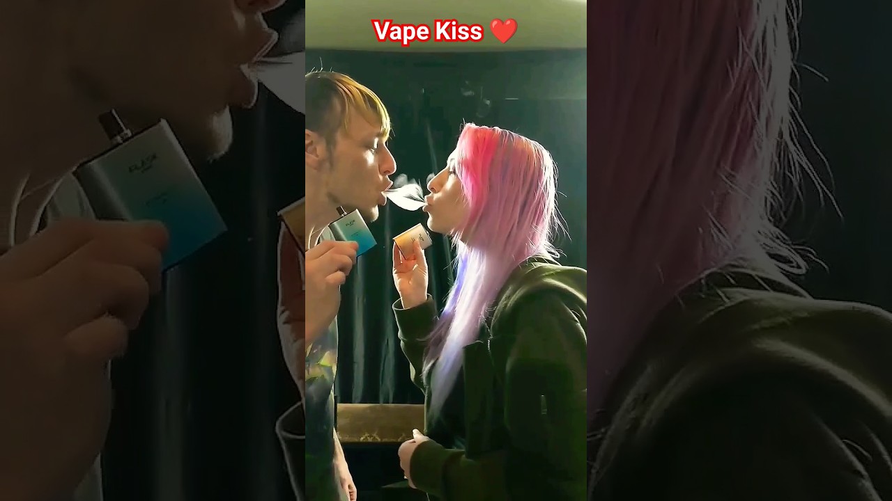 vape kiss vaper girl hookah bar smoke rings bgod #shorts