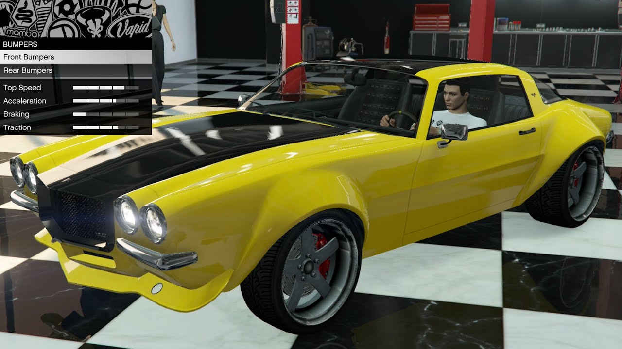 GTA 5 - Past DLC Vehicle Customization - Imponte Nightshade (1970 Camaro)