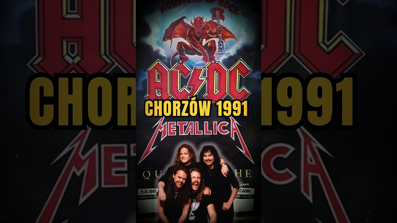 Chorz&oacute;w 1991 rok legendarny koncert Metallica w Polsce ! #metal #rockhistoria #metallica