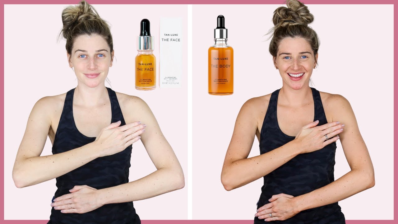 TAN LUXE Self Tanning BODY & FACE DROPS Review & Wear Test