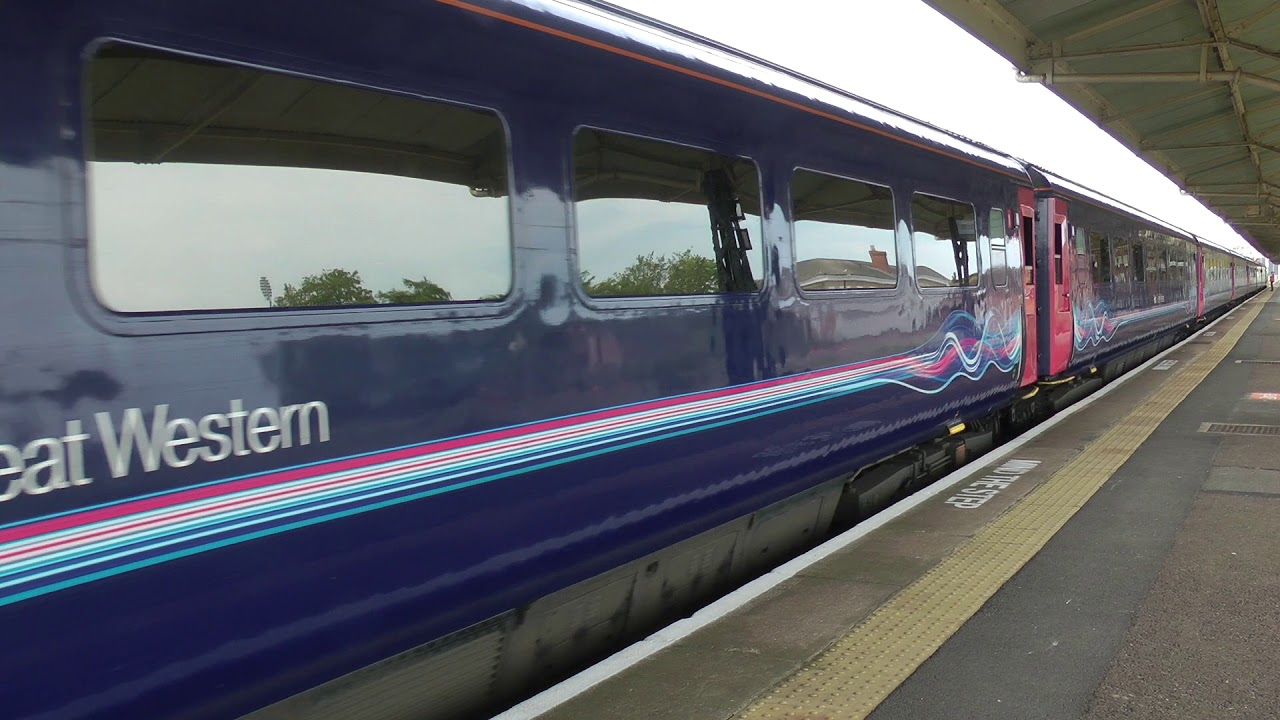 Rare full power High Speed Train HST Intercity 125 departure - Taunton