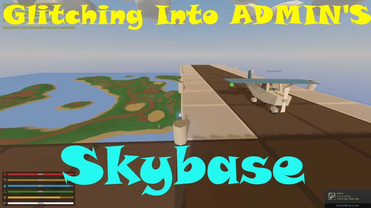 UNTURNED: GLITCH Raiding ADMIN Skybase!