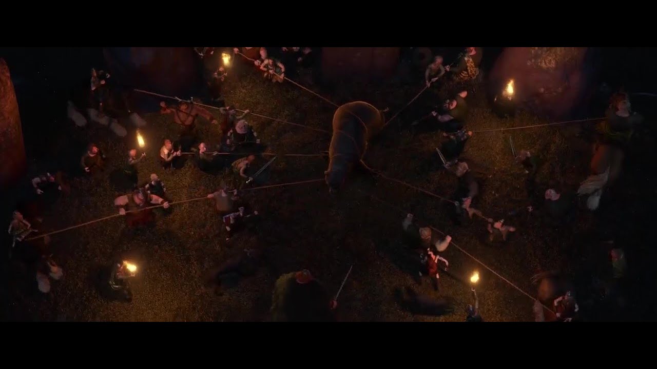 Mordu battling the clan (Brave 2012)