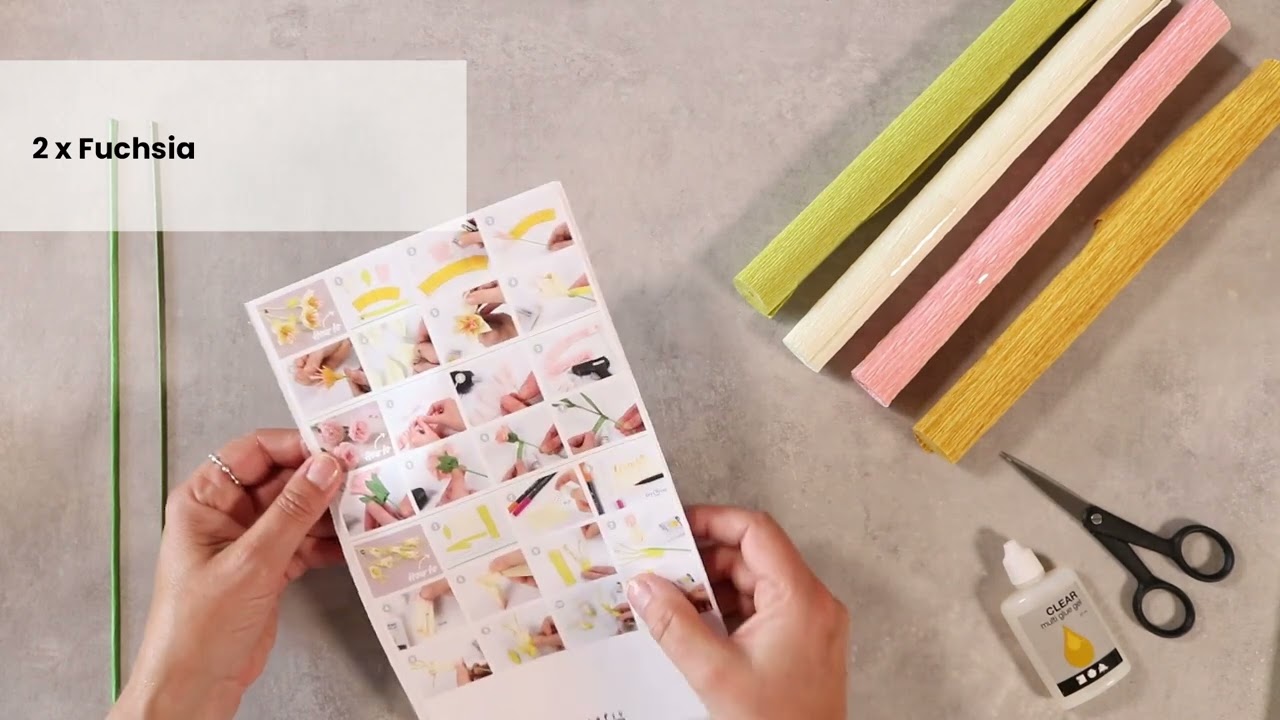 How to make an eternity bouquet of crepe paper